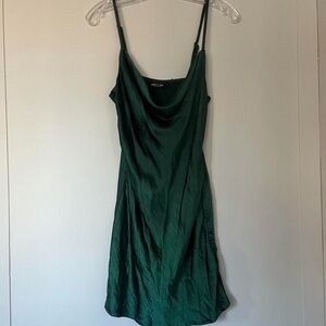 Nasty Gal Green Slip Dress
